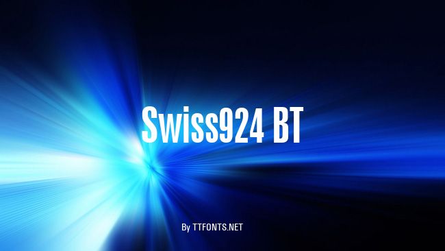 Swiss924 BT example
